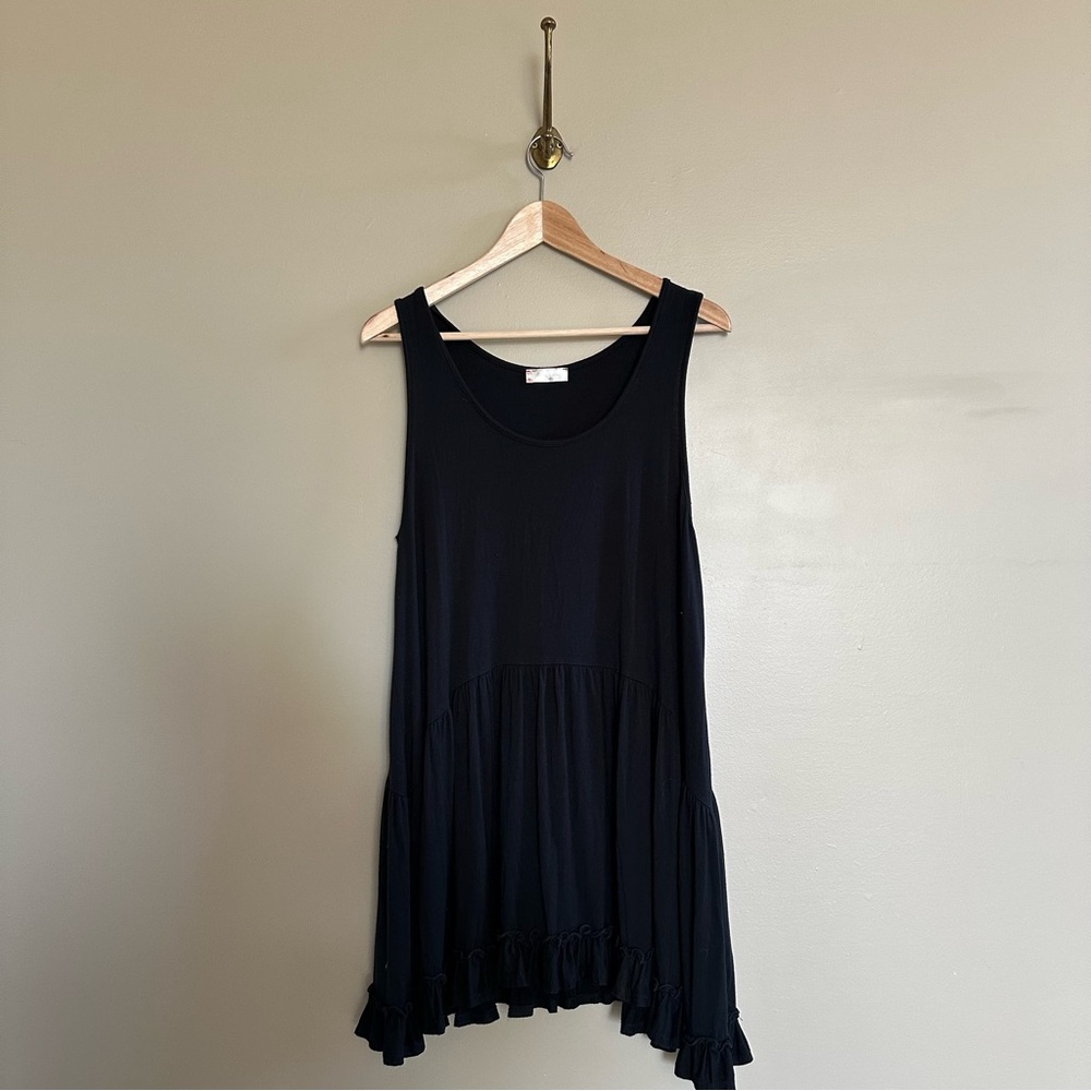 Altar’d State Babydoll Mini Dress with Ruffle Hem- S